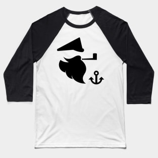 Sea captain with a smoking pipe Baseball T-Shirt